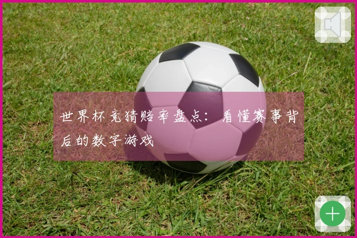 世界杯竞猜赔率盘点：看懂赛事背后的数字游戏